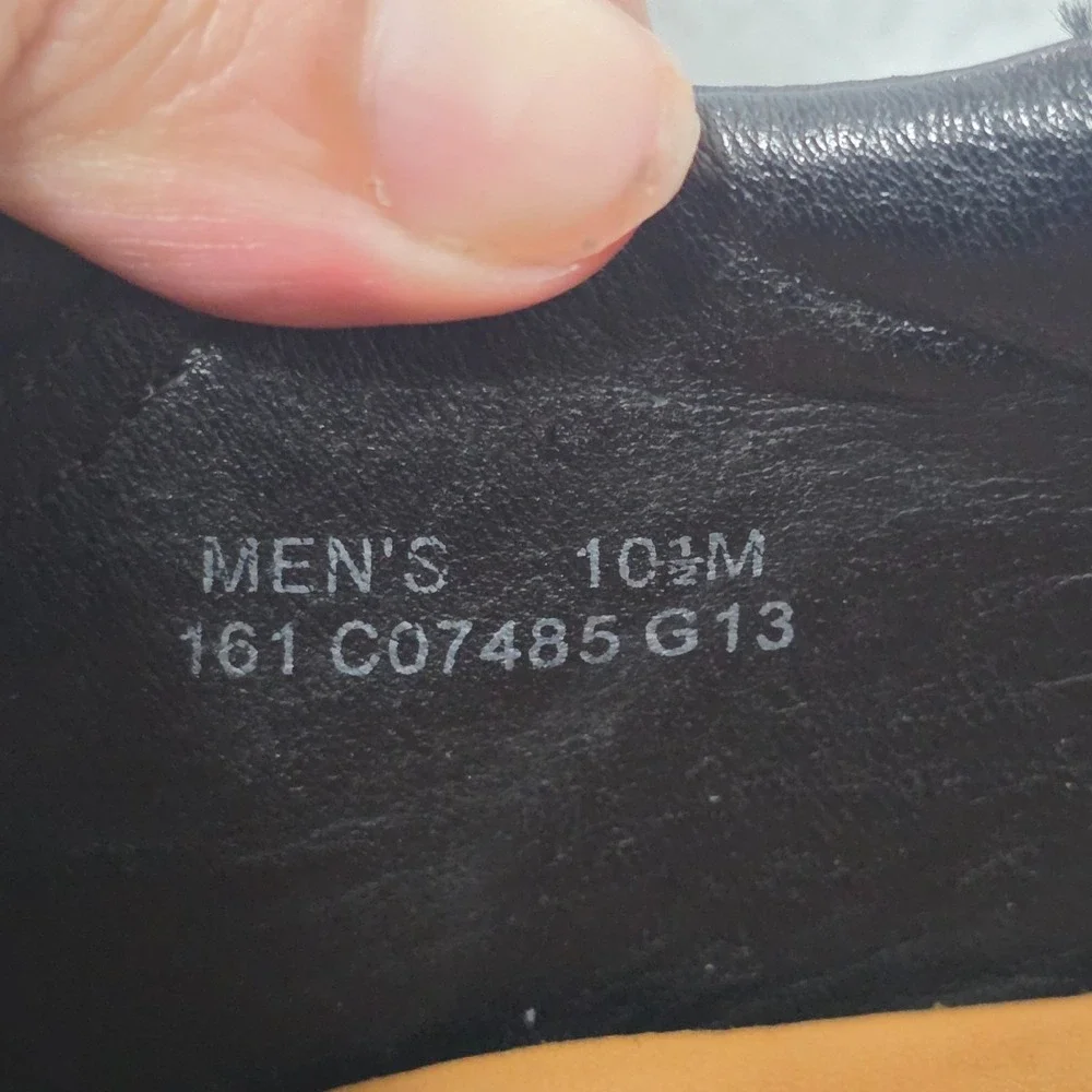 Cole Haan Zeno II Mens 10.5 M Black Leather Stitch Comfort Slip On Loafer Shoes